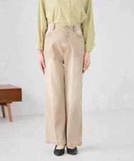 K2LFD27059 a.v.v(アー・ヴェ・ヴェ) ワイドデニムパンツ ベージュ