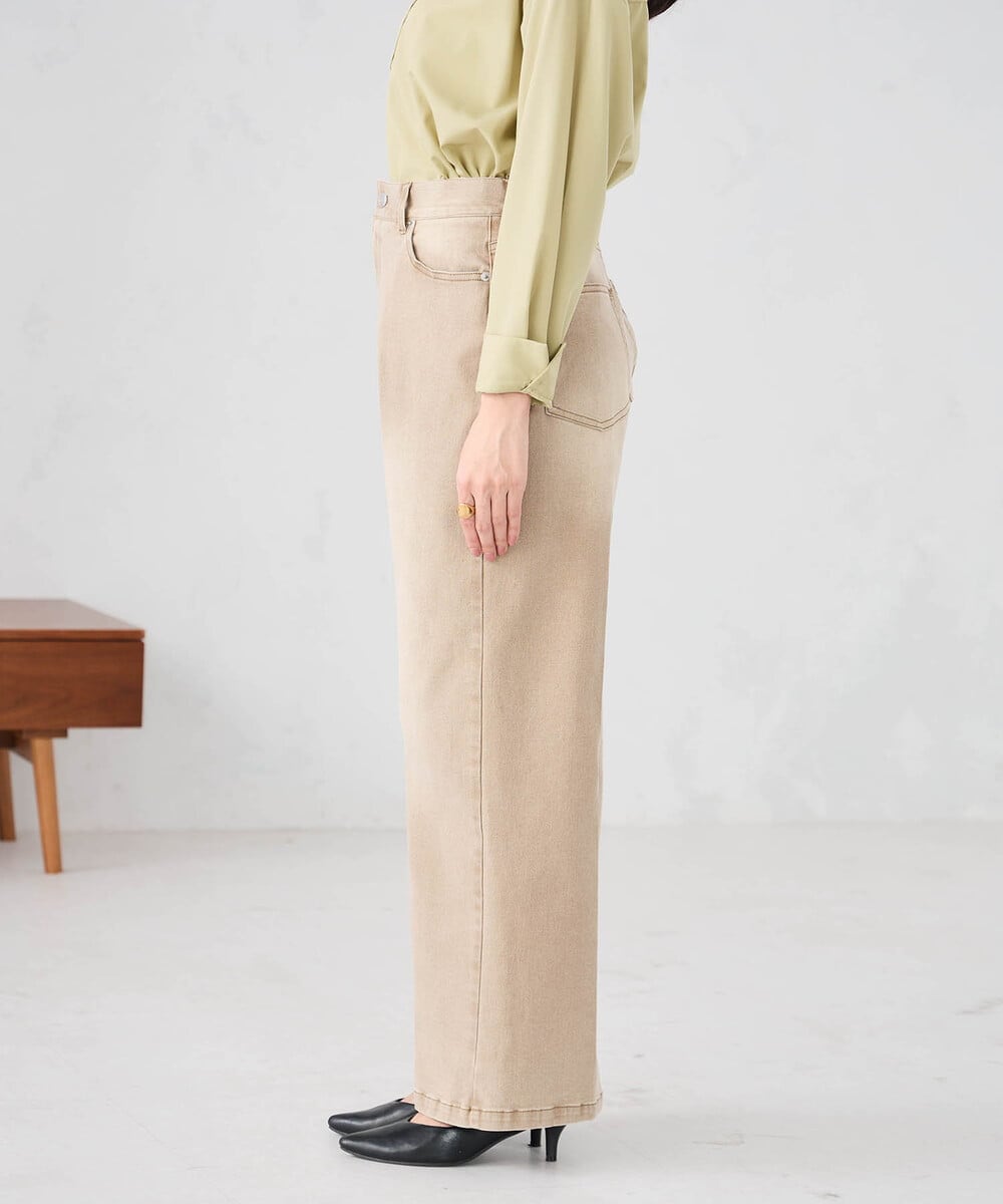 K2LFD27059 a.v.v(アー・ヴェ・ヴェ) ワイドデニムパンツ ベージュ
