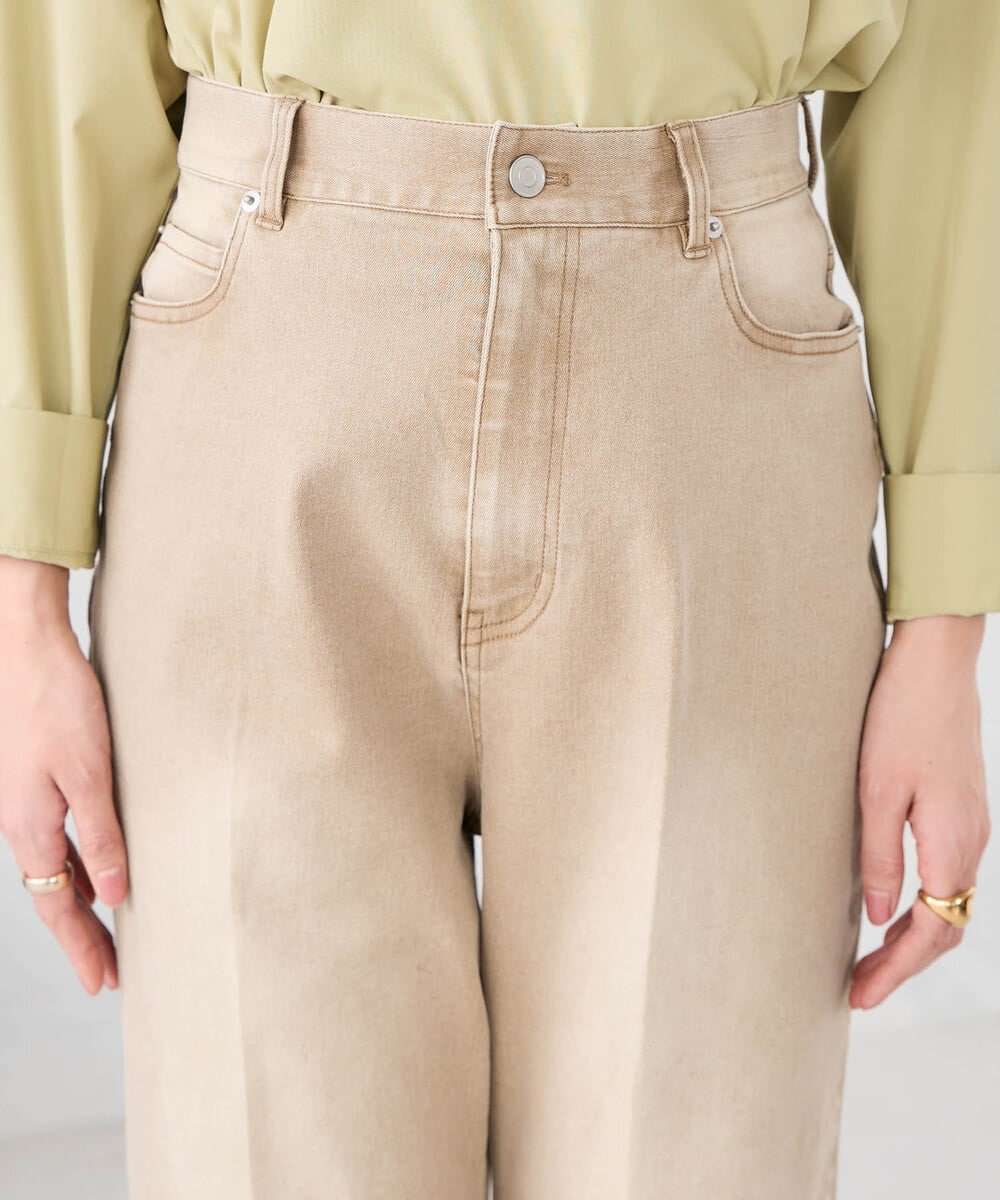 K2LFD27059 a.v.v(アー・ヴェ・ヴェ) ワイドデニムパンツ ベージュ