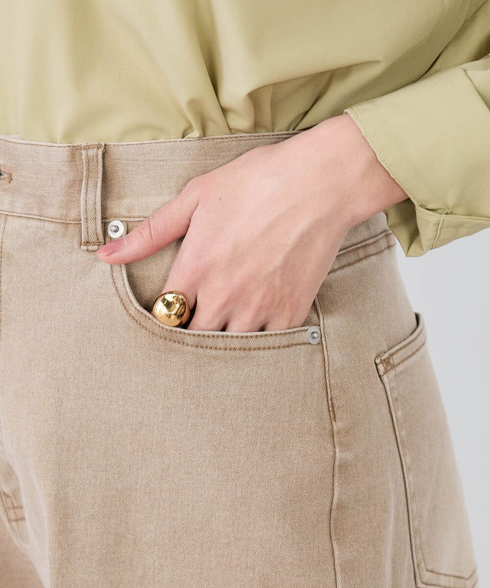 K2LFD27059 a.v.v(アー・ヴェ・ヴェ) ワイドデニムパンツ ベージュ