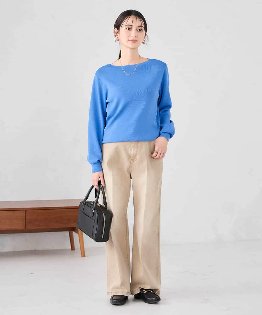 K2LFD27059 a.v.v(アー・ヴェ・ヴェ) ワイドデニムパンツ ベージュ