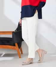 K2LFD28054 a.v.v(アー・ヴェ・ヴェ) センタープレススリムパンツ ホワイト