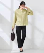 K2LFD28054 a.v.v(アー・ヴェ・ヴェ) センタープレススリムパンツ ホワイト