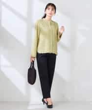 K2LFD28054 a.v.v(アー・ヴェ・ヴェ) センタープレススリムパンツ ホワイト