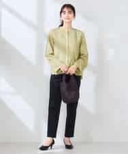 K2LFD28054 a.v.v(アー・ヴェ・ヴェ) センタープレススリムパンツ ホワイト