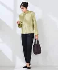 K2LFD28054 a.v.v(アー・ヴェ・ヴェ) センタープレススリムパンツ ホワイト