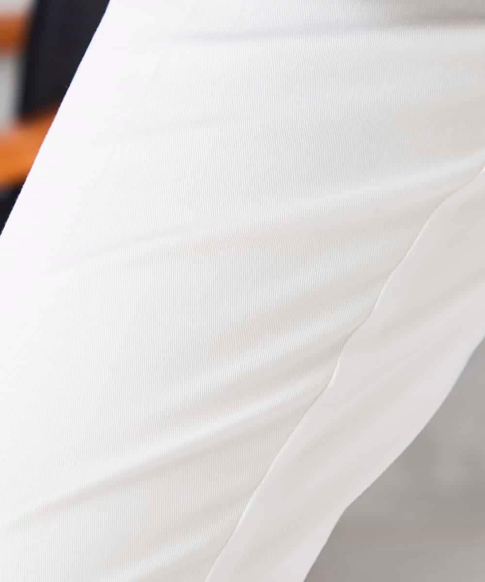 K2LFD28054 a.v.v(アー・ヴェ・ヴェ) センタープレススリムパンツ ホワイト