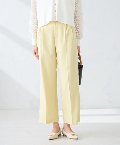 K2LFD29059 a.v.v 【洗える】タックワイドパンツ