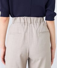 K2LFD29059 a.v.v(アー・ヴェ・ヴェ) 【洗える】タックワイドパンツ ライトイエロー