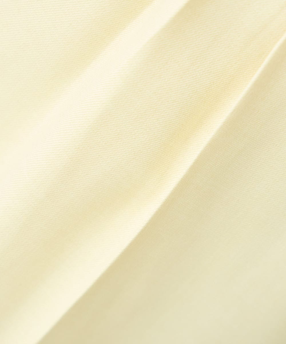 K2LFD29059 a.v.v(アー・ヴェ・ヴェ) 【洗える】タックワイドパンツ ライトイエロー