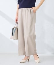 K2LFD29059 a.v.v(アー・ヴェ・ヴェ) 【洗える】タックワイドパンツ ベージュ