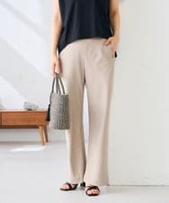 K2LFD31059 a.v.v(アー・ヴェ・ヴェ) 【洗える】バイアスイージーパンツ ベージュ