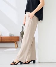 K2LFD31059 a.v.v(アー・ヴェ・ヴェ) 【洗える】バイアスイージーパンツ ベージュ