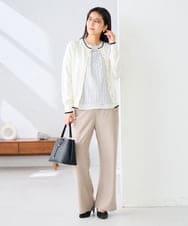 K2LFD31059 a.v.v(アー・ヴェ・ヴェ) 【洗える】バイアスイージーパンツ ベージュ