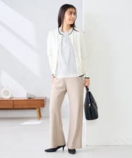 K2LFD31059 a.v.v(アー・ヴェ・ヴェ) 【洗える】バイアスイージーパンツ ベージュ