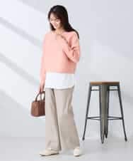 K2LFD31059 a.v.v(アー・ヴェ・ヴェ) 【洗える】バイアスイージーパンツ ベージュ