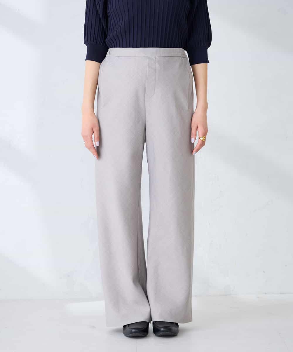 K2LFD31059 a.v.v(アー・ヴェ・ヴェ) 【洗える】バイアスイージーパンツ ベージュ