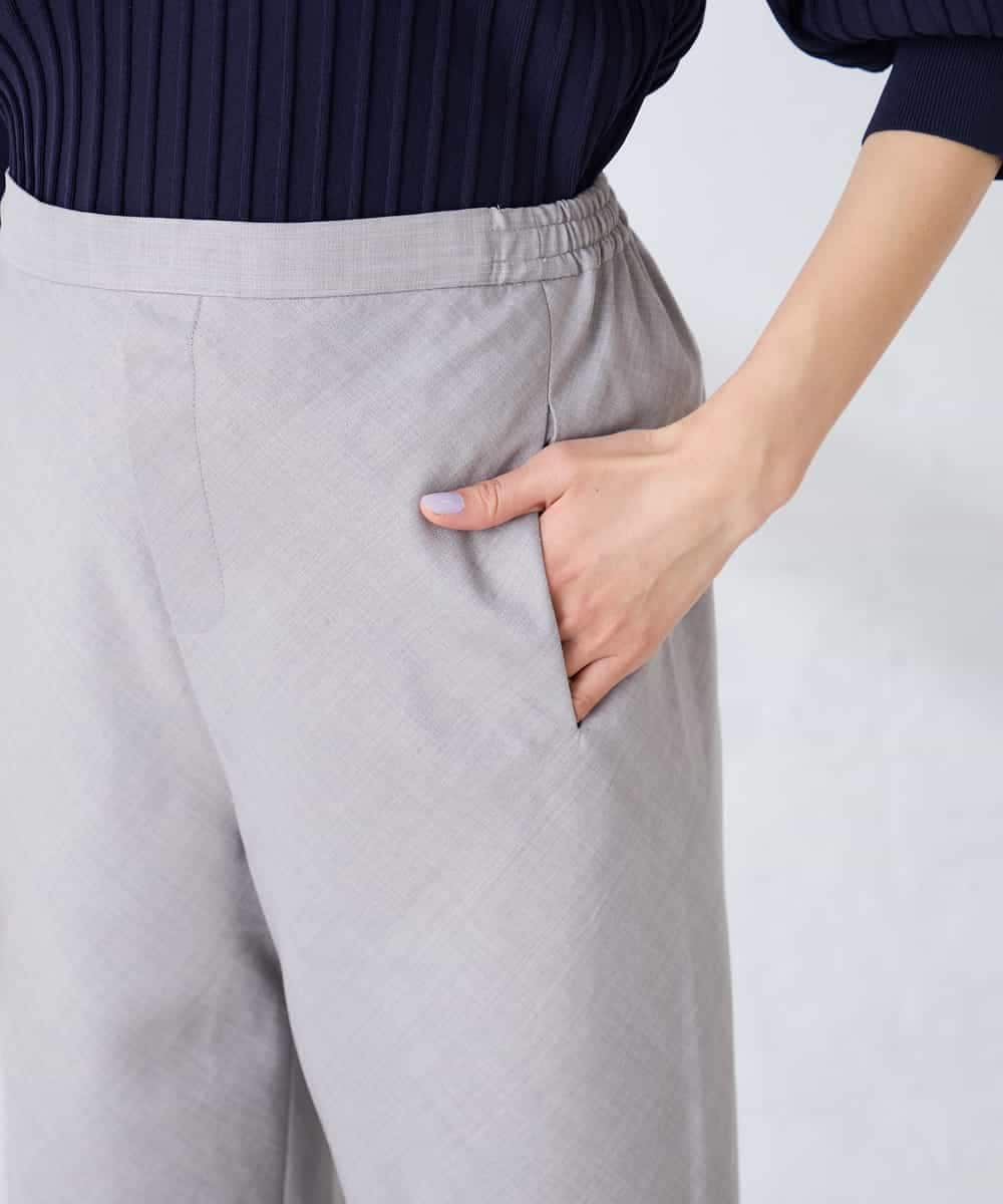 K2LFD31059 a.v.v(アー・ヴェ・ヴェ) 【洗える】バイアスイージーパンツ ベージュ