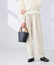 K2LFD32059 a.v.v(アー・ヴェ・ヴェ) 2タックパンツ カーキ