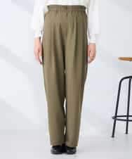 K2LFD32059 a.v.v(アー・ヴェ・ヴェ) 2タックパンツ カーキ