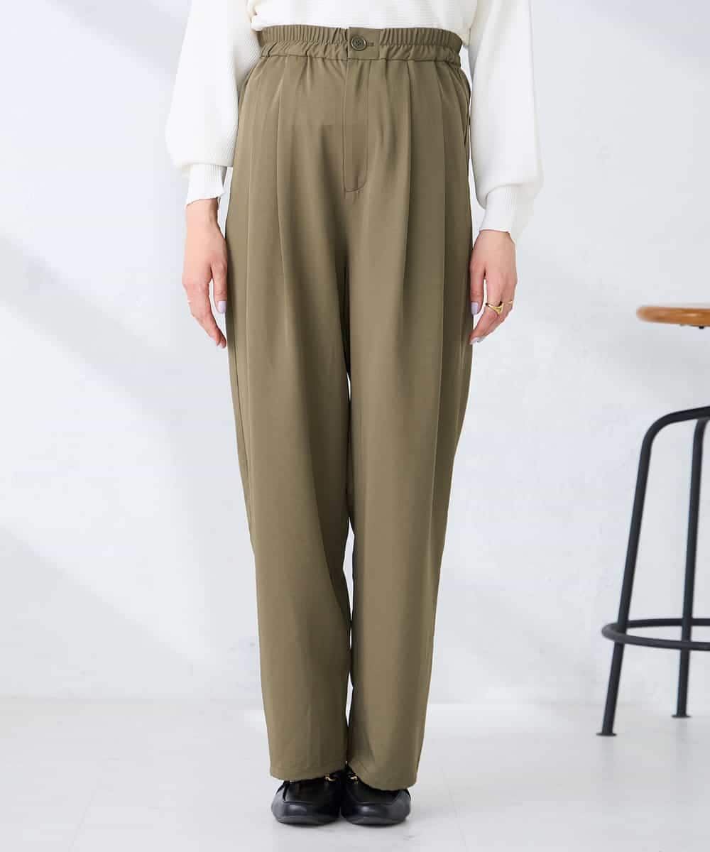 K2LFD32059 a.v.v(アー・ヴェ・ヴェ) 2タックパンツ カーキ