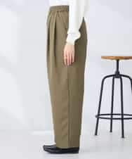 K2LFD32059 a.v.v(アー・ヴェ・ヴェ) 2タックパンツ カーキ