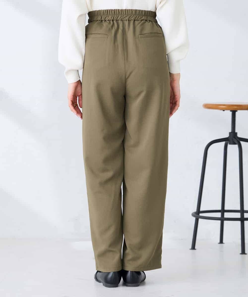 K2LFD32059 a.v.v(アー・ヴェ・ヴェ) 2タックパンツ カーキ