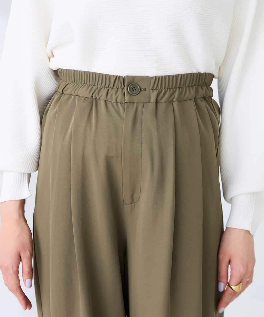 K2LFD32059 a.v.v(アー・ヴェ・ヴェ) 2タックパンツ カーキ