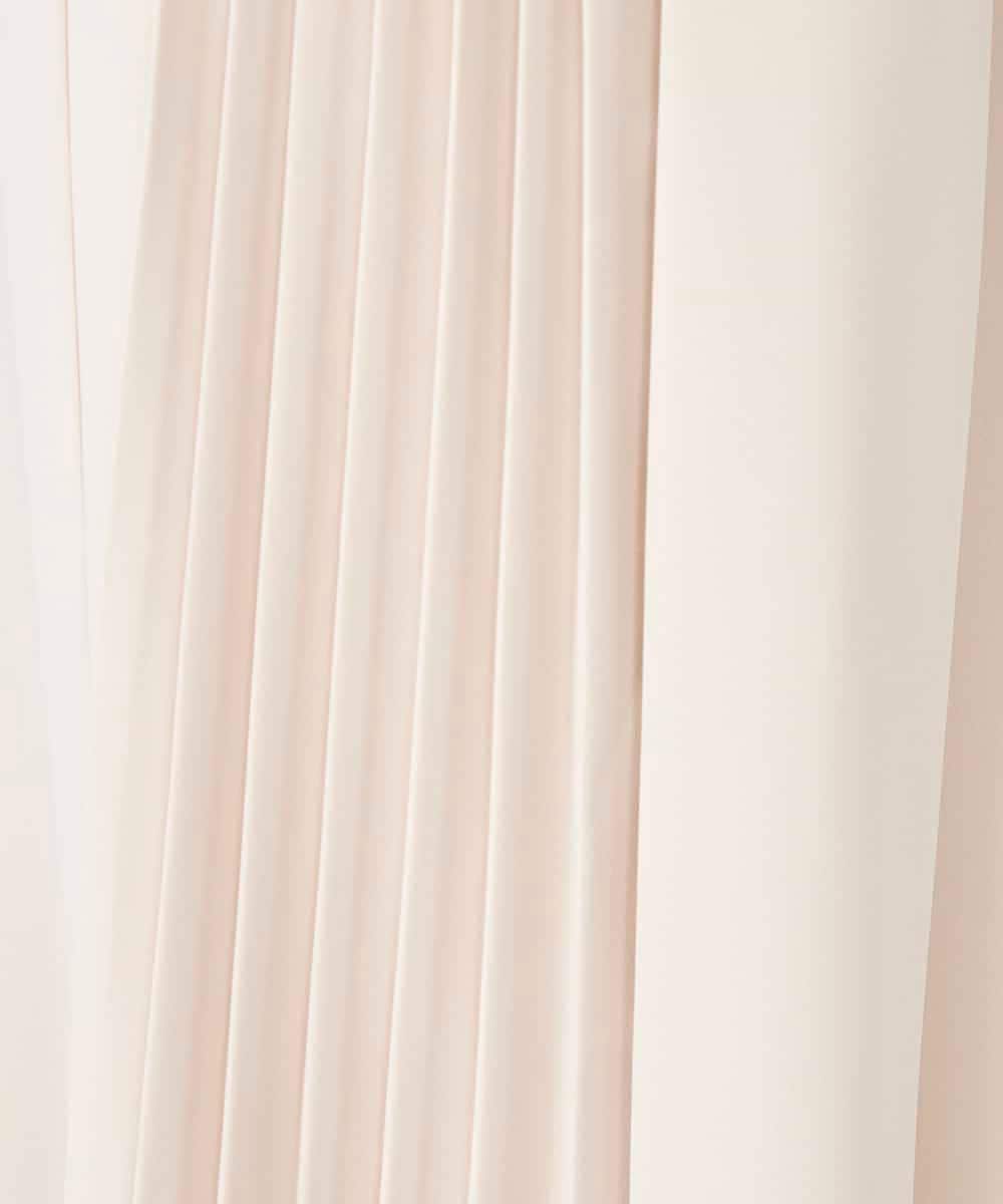 K2LFD38059 a.v.v(アー・ヴェ・ヴェ) 【洗える】サイドプリーツクロップドパンツ ネイビー