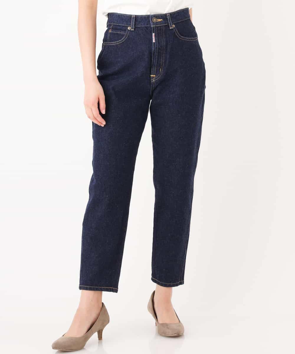 K2LFJ53079 a.v.v(アー・ヴェ・ヴェ) 【WEB限定アイテム/SOMETHING/サムシング】 FRENCH NOUVEAU ROOMY SLIM スリムデニム ネイビー