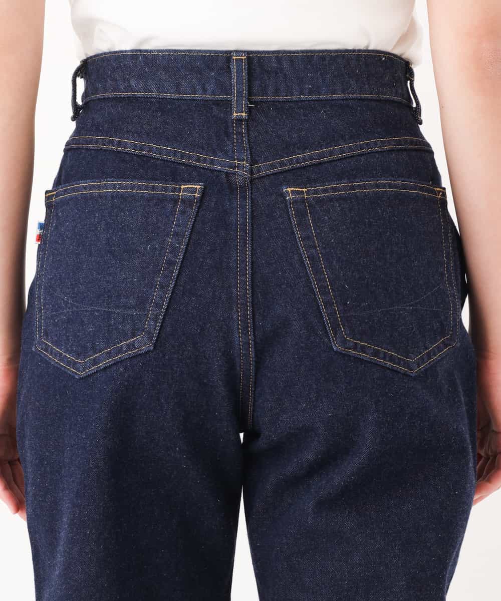 K2LFJ53079 a.v.v(アー・ヴェ・ヴェ) 【WEB限定アイテム/SOMETHING/サムシング】 FRENCH NOUVEAU ROOMY SLIM スリムデニム ネイビー