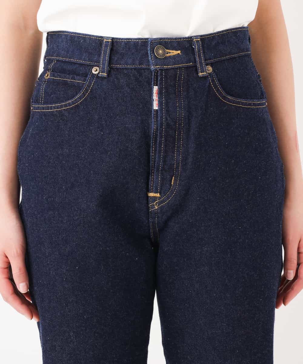 K2LFJ53079 a.v.v(アー・ヴェ・ヴェ) 【WEB限定アイテム/SOMETHING/サムシング】 FRENCH NOUVEAU ROOMY SLIM スリムデニム ネイビー