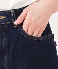 K2LFJ53079 a.v.v(アー・ヴェ・ヴェ) 【WEB限定アイテム/SOMETHING/サムシング】 FRENCH NOUVEAU ROOMY SLIM スリムデニム ネイビー