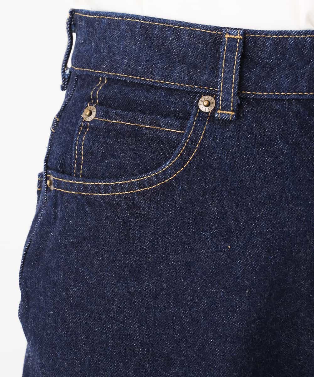 K2LFJ53079 a.v.v(アー・ヴェ・ヴェ) 【WEB限定アイテム/SOMETHING/サムシング】 FRENCH NOUVEAU ROOMY SLIM スリムデニム ネイビー