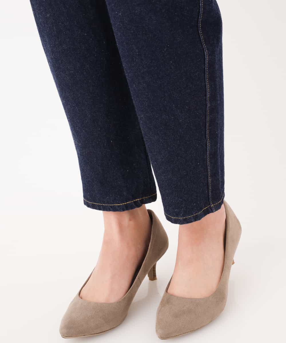 K2LFJ53079 a.v.v(アー・ヴェ・ヴェ) 【WEB限定アイテム/SOMETHING/サムシング】 FRENCH NOUVEAU ROOMY SLIM スリムデニム ネイビー