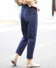 K2LFJ53079 a.v.v(アー・ヴェ・ヴェ) 【WEB限定アイテム/SOMETHING/サムシング】 FRENCH NOUVEAU ROOMY SLIM スリムデニム ネイビー