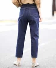 K2LFJ53079 a.v.v(アー・ヴェ・ヴェ) 【WEB限定アイテム/SOMETHING/サムシング】 FRENCH NOUVEAU ROOMY SLIM スリムデニム ネイビー