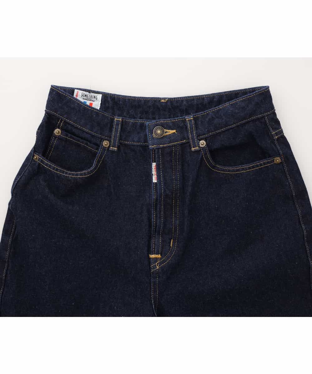 K2LFJ53079 a.v.v(アー・ヴェ・ヴェ) 【WEB限定アイテム/SOMETHING/サムシング】 FRENCH NOUVEAU ROOMY SLIM スリムデニム ネイビー