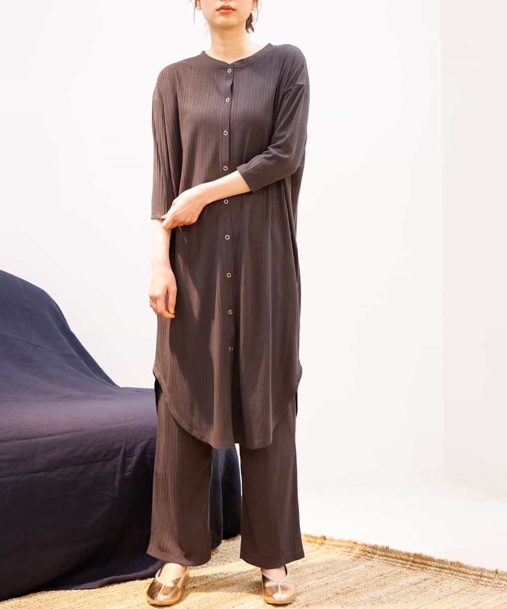 K2LFM14039 a.v.v(アー・ヴェ・ヴェ) 【セットアップ対応】リブパンツ[WEB限定サイズ] ライトグレー