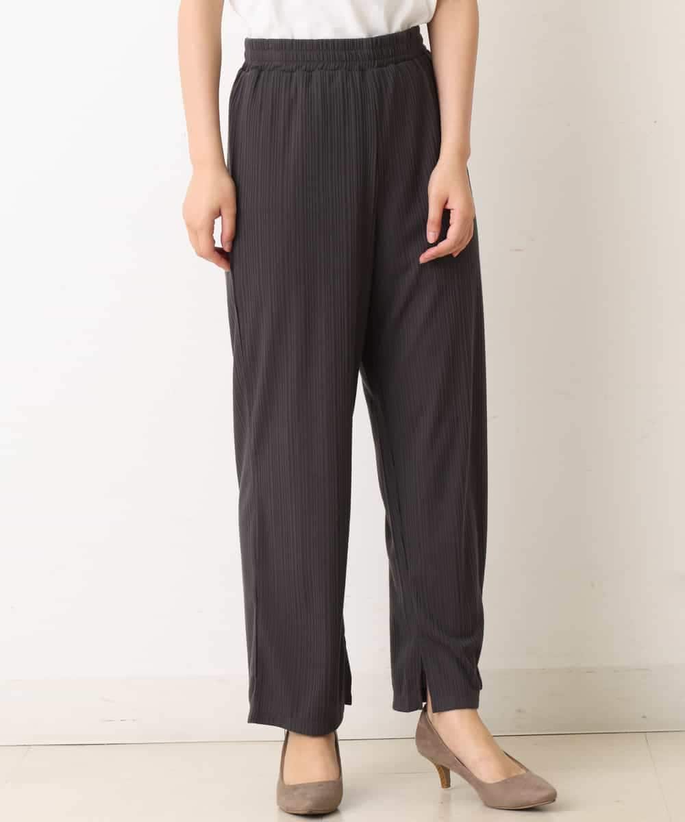 K2LFM14039 a.v.v(アー・ヴェ・ヴェ) 【セットアップ対応】リブパンツ[WEB限定サイズ] ライトグレー