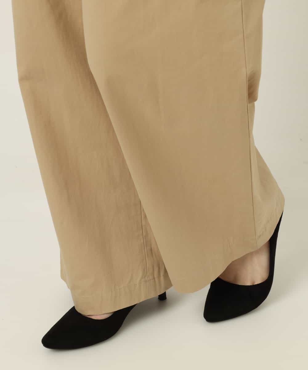 K2LFP25059 a.v.v(アー・ヴェ・ヴェ) ハイウエストチノワイドパンツ ベージュ