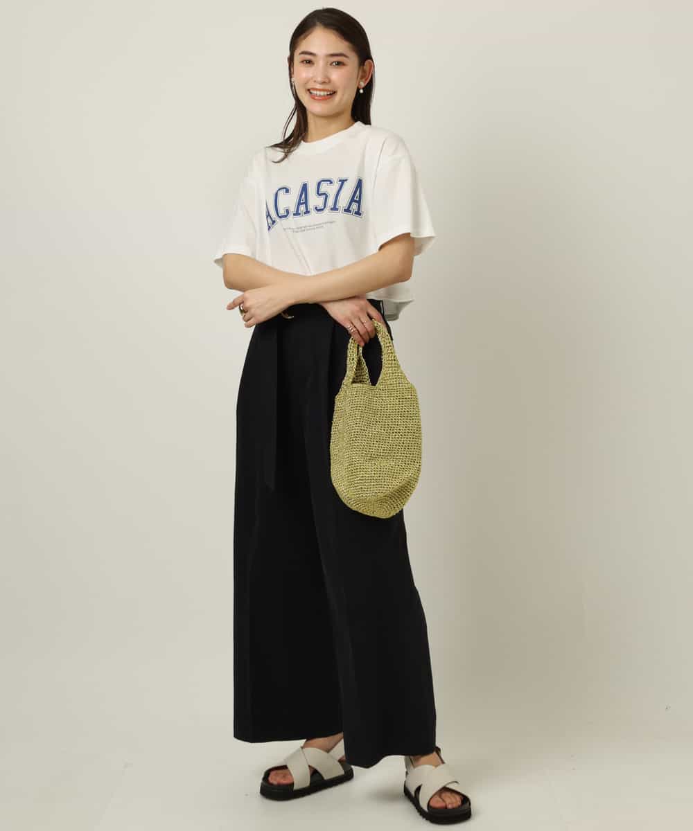 K2LFP25059 a.v.v(アー・ヴェ・ヴェ) ハイウエストチノワイドパンツ ベージュ
