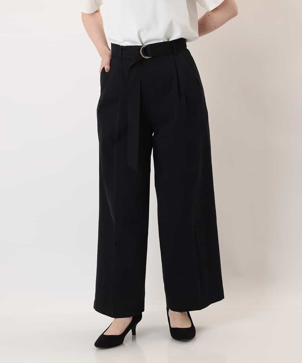 K2LFP25059 a.v.v(アー・ヴェ・ヴェ) ハイウエストチノワイドパンツ ベージュ