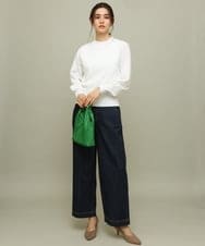 K2LFS10054 a.v.v(アー・ヴェ・ヴェ) デニムワイドパンツ アイボリー