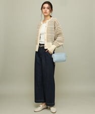 K2LFS10054 a.v.v(アー・ヴェ・ヴェ) デニムワイドパンツ アイボリー