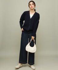 K2LFS10054 a.v.v(アー・ヴェ・ヴェ) デニムワイドパンツ アイボリー