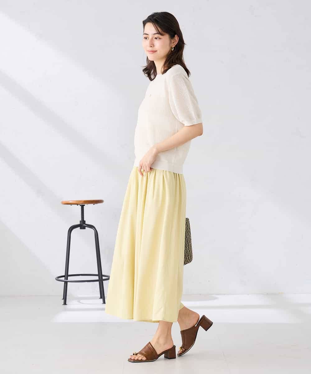 K2LGD07049 a.v.v(アー・ヴェ・ヴェ) シャンブレースカンツ ライトイエロー