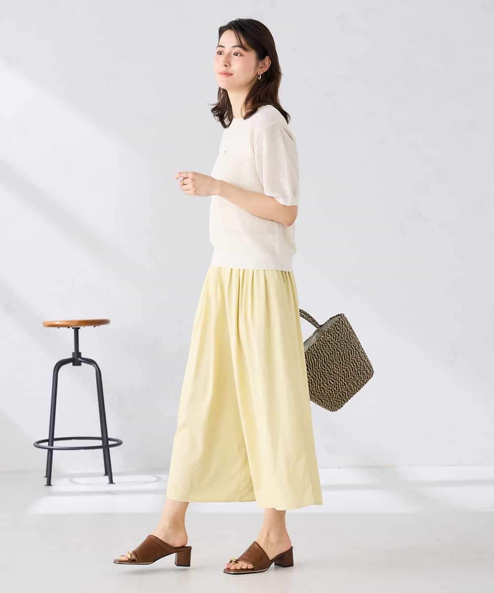 K2LGD07049 a.v.v(アー・ヴェ・ヴェ) シャンブレースカンツ ライトイエロー