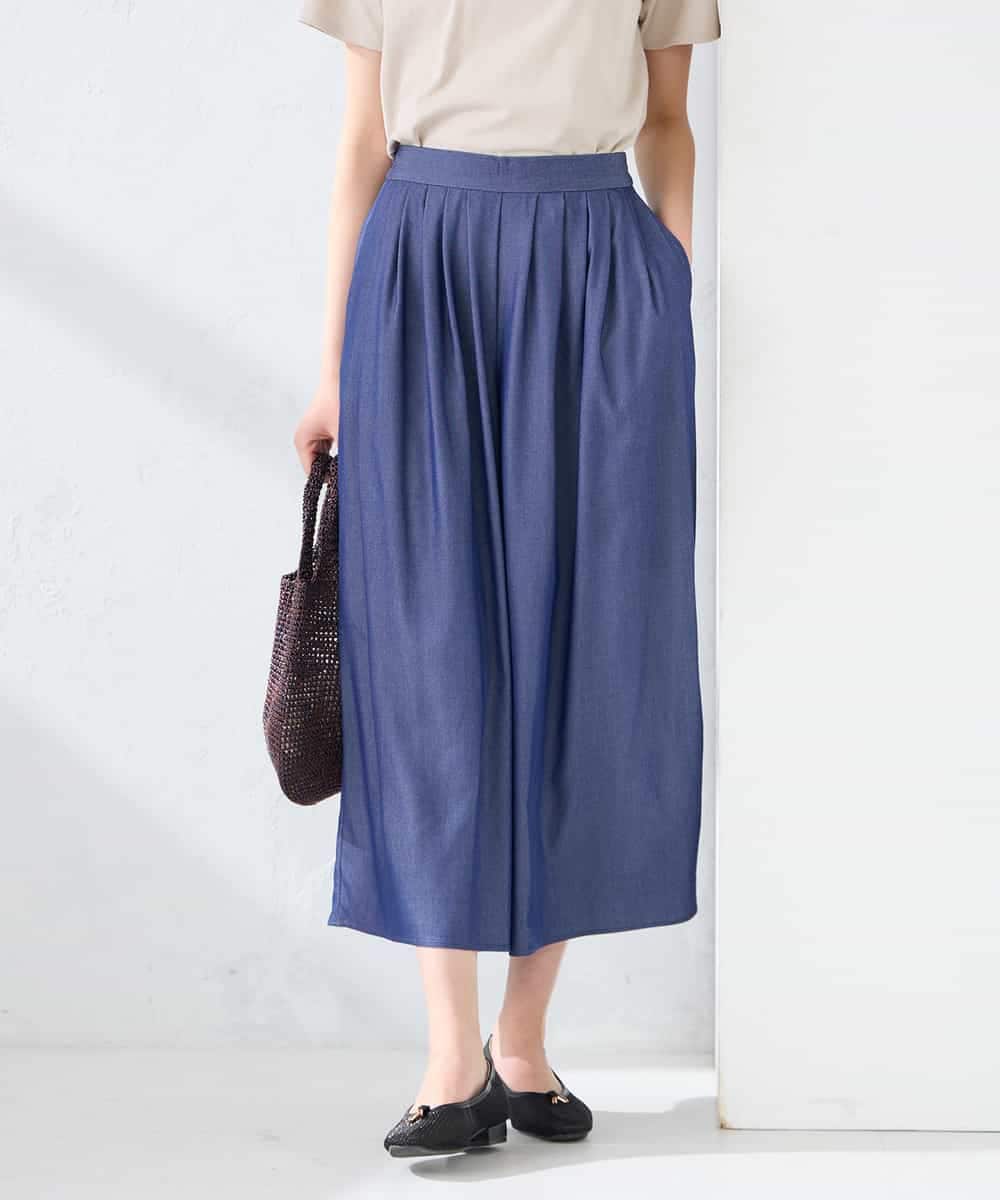 K2LGD07049 a.v.v(アー・ヴェ・ヴェ) シャンブレースカンツ ライトイエロー