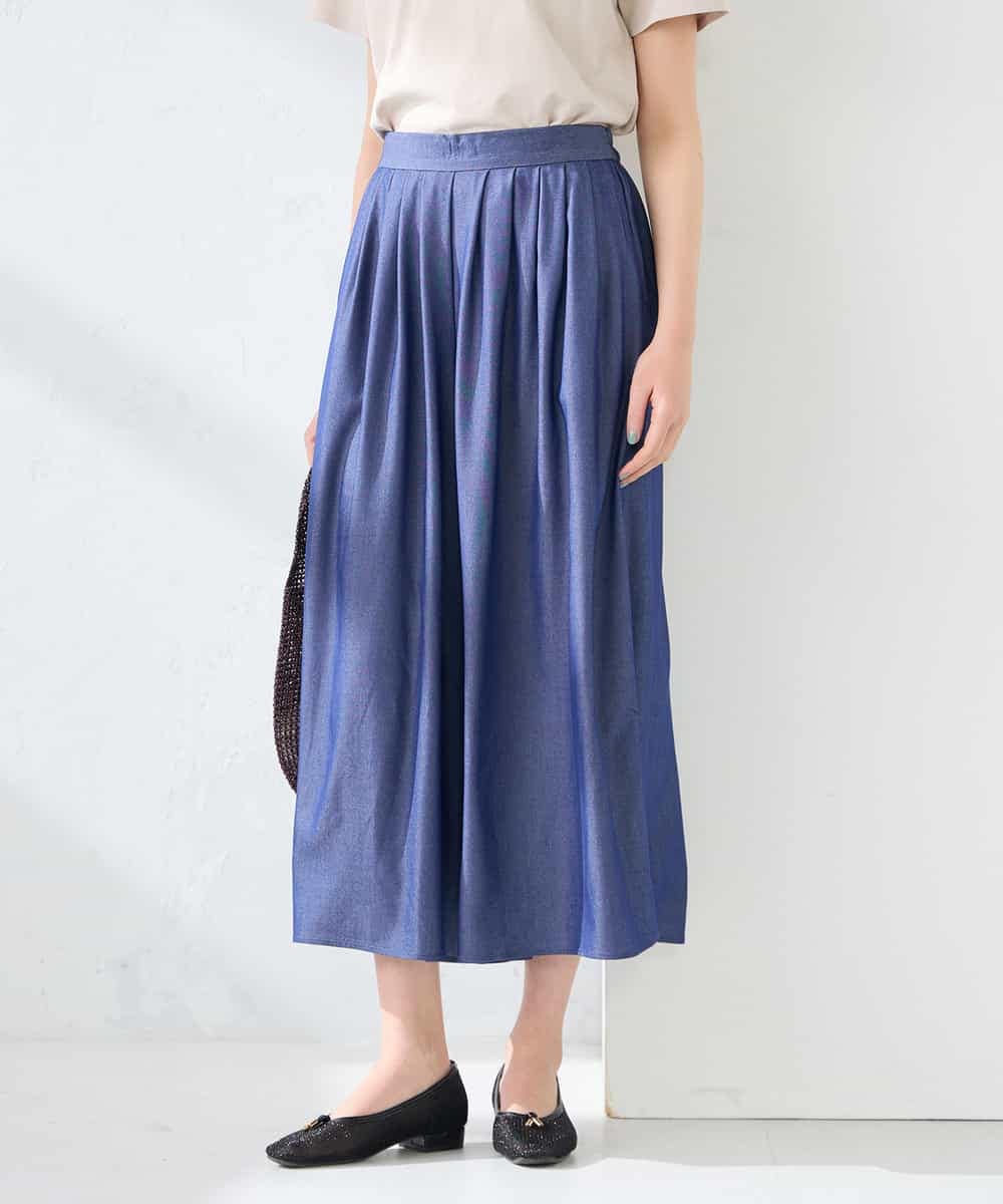 K2LGD07049 a.v.v(アー・ヴェ・ヴェ) シャンブレースカンツ ライトイエロー